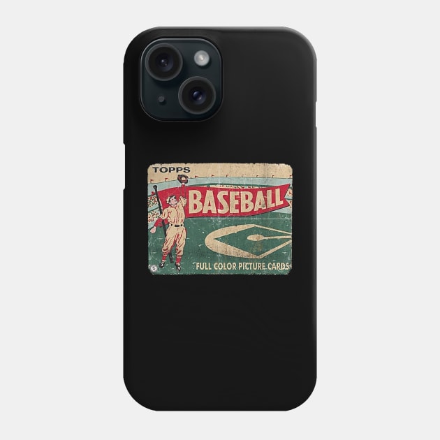 VINTAGE BASEBALL - TOPPS FULL COLOR PICTURE CARDS Phone Case by kedaiadon