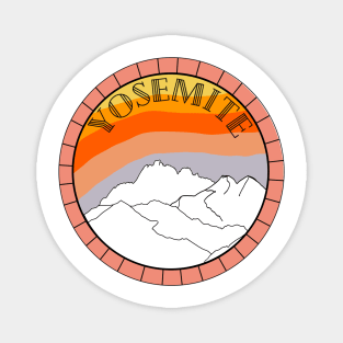 Peachy Keen Yosemite Landscape Magnet