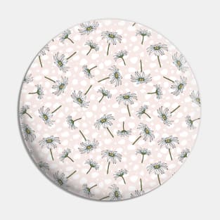 Daisies Spring Flowers Pin