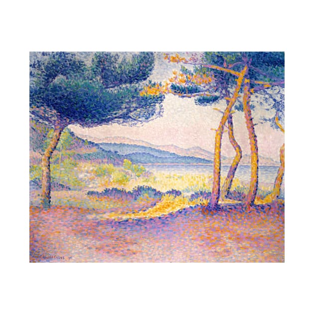 Pines Along the Shore by Henri-Edmond Cross by Classic Art Stall