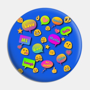 Emoji and Sayings Pin