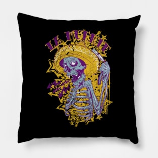 Skull with Sombrero hat Pillow