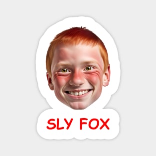 SLY FOX (Red Text) Magnet