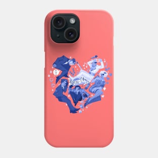 Majima Everywhere Heart- Blue Phone Case