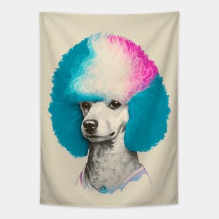 80s Style Bouffant Poodle Tapestry