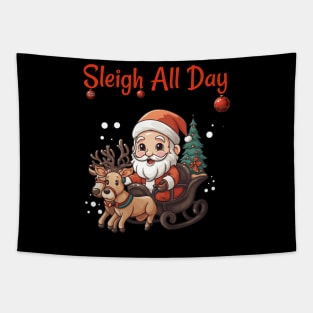 Sleigh All Day Tapestry