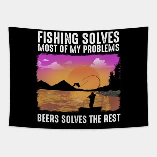 Fishing Solves Most Of My Problems Tapestry