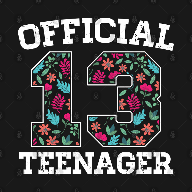 Girl 13th Birthday Official Teenager - 13th Birthday - Kids T-Shirt