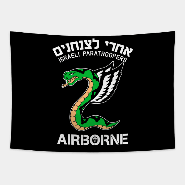 Mod.16 ISRAELI PARATROOPERS AIRBORNE Tapestry by parashop