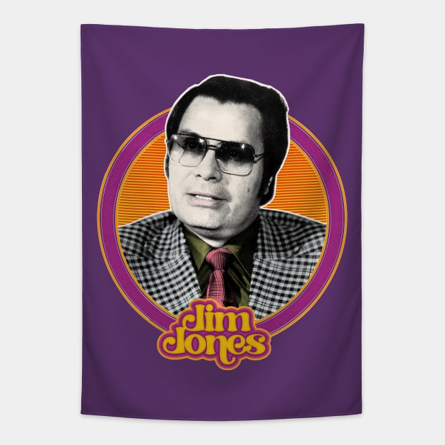 Jim Jones // Retro 70s Style Design Tapestry by DankFutura