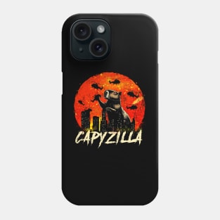 Distressed Capyzilla Animal Love Classic Art Capybara Rodent Phone Case