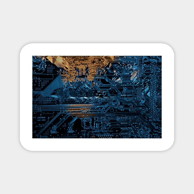 Computer motherboard (F024/9574) Magnet by SciencePhoto