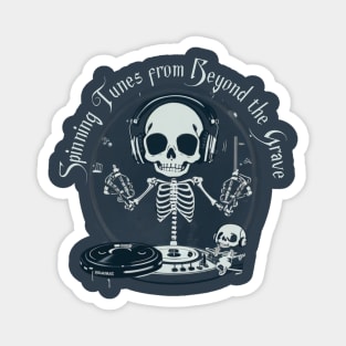 dj skeleton Magnet