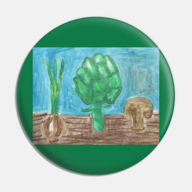 Healthy Vegetables Pin by Mila-Ola_Art