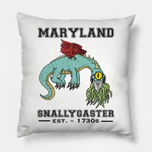 Maryland Cryptid the Snallygaster Pillow