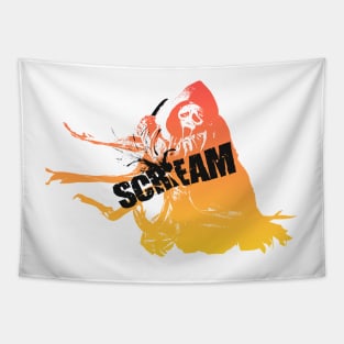 scream VI  (Scream 6) scary horror movie graphic design by ironpalette Tapestry