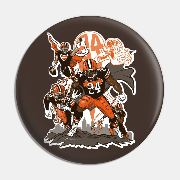 Nick Chubb Superhero! Pin by GDanArtist