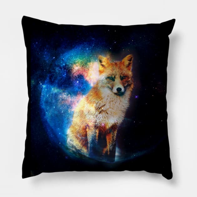 Fox Power Animal Pillow by Bluepress