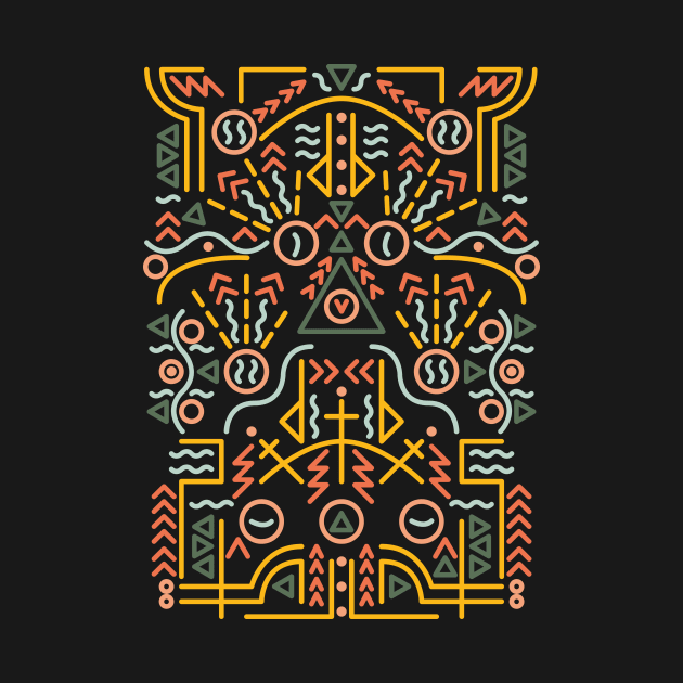 African Tribal Colourful Pattern by JDP Designs