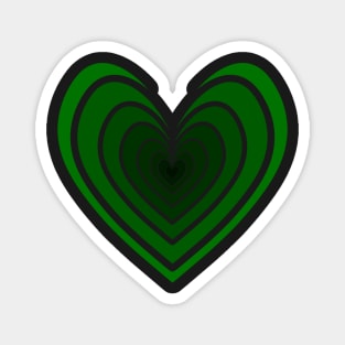 Rosy Heart (Green) Magnet