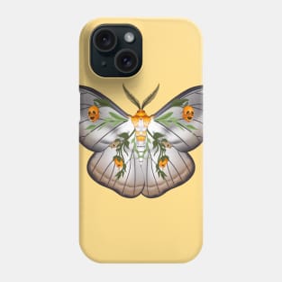 Ghostly Snapdragon Moth Phone Case