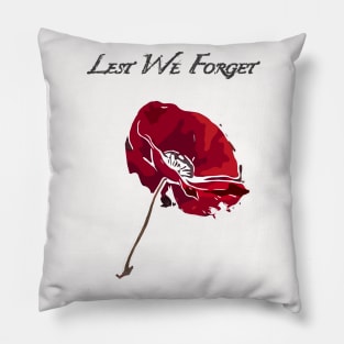 Fasbytes Remembrance Day Lest we forget Pillow