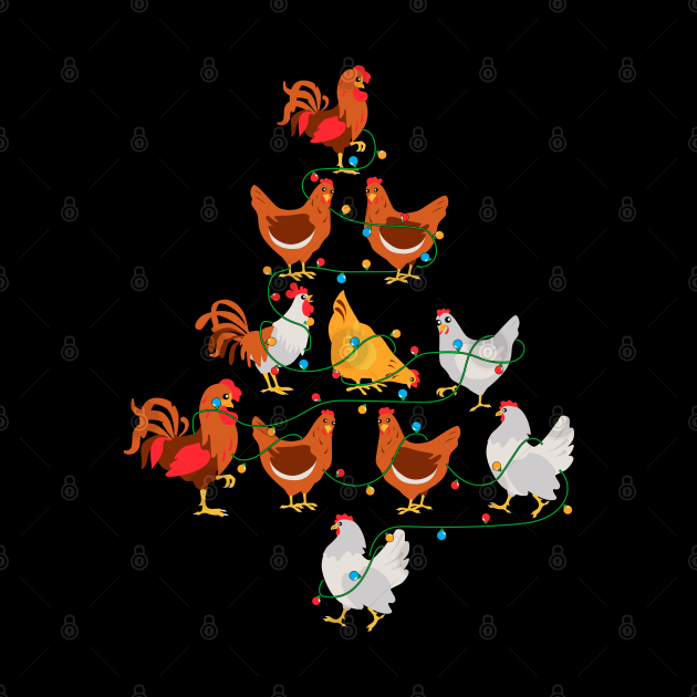 Chicken Christmas Tree by BadDesignCo