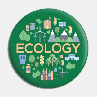 ecology doodle concept Pin