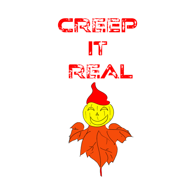 Creep it real funny pumpkin Halloween scarecrow by Artstastic