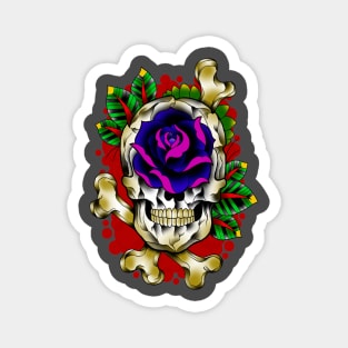 Skull Rose Magnet