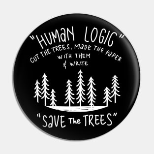 Human Logic Jokes Pin