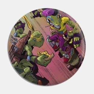 TMNT Michelangelo and Mondo Gecko Pin