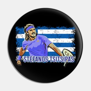 Stefanos Tsitsipas Tennis Player of Greece Pin