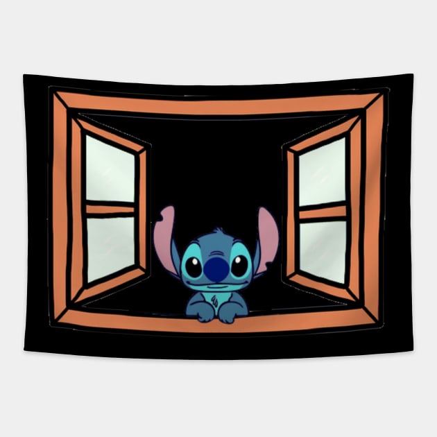 daydreaming Stitch Tapestry by Rohman1610