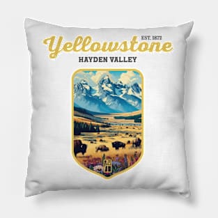 USA - NATIONAL PARK - YELLOWSTONE Hayden Valley - 2 Pillow