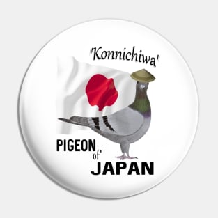 Pigeon of Japan Greeting Pin