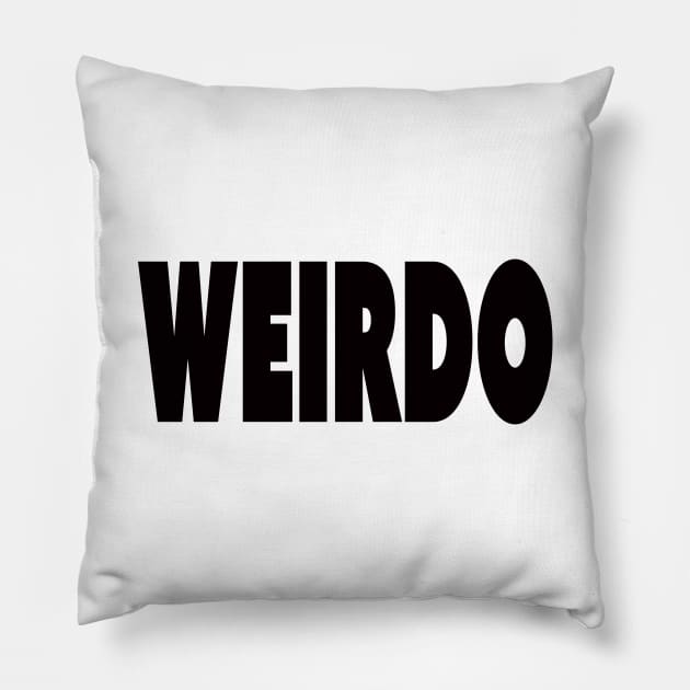 weirdo Pillow by rclsivcreative