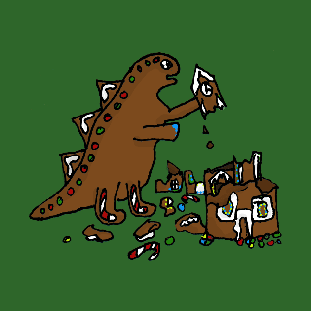 Gingerbread Godzilla by Dbaudrillier