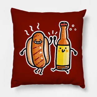 Brat and Beer Pillow