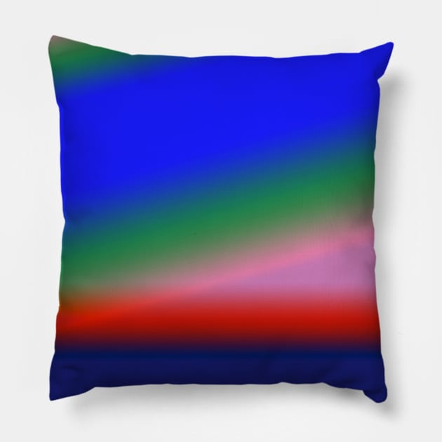 red blue green texture art Pillow by Artistic_st