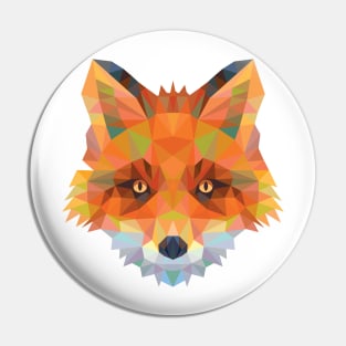 Fractal Red Fox Pin