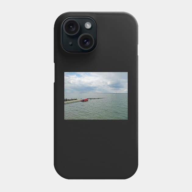 Boat at Colwell Bay Isle of Wight Phone Case by fantastic-designs