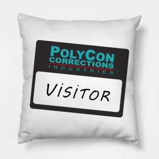 PolyCon Corrections Visitor Pass Pillow