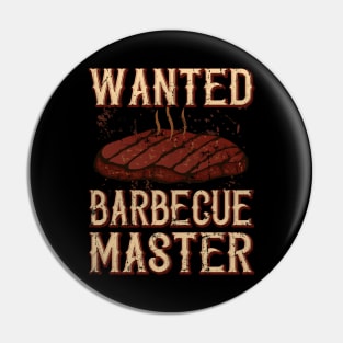 Wanted BBQ Master Pin