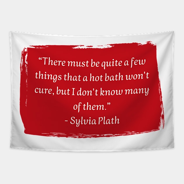 Sylvia Plath Tapestry by HappyBird