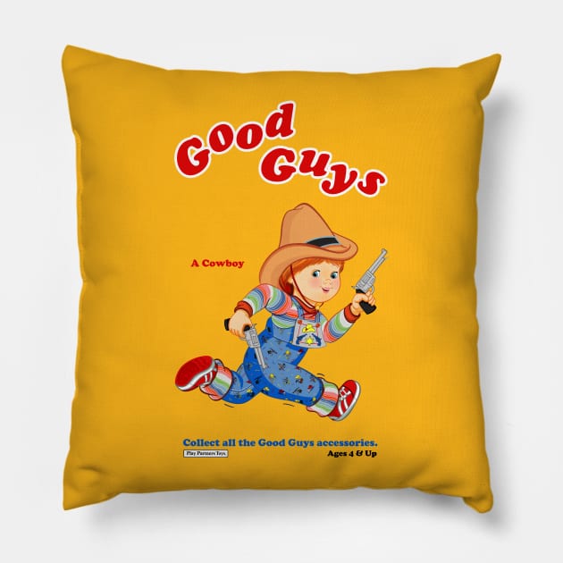 Good Guys - Cowboy - Child's Play - Chucky Pillow by Ryans_ArtPlace