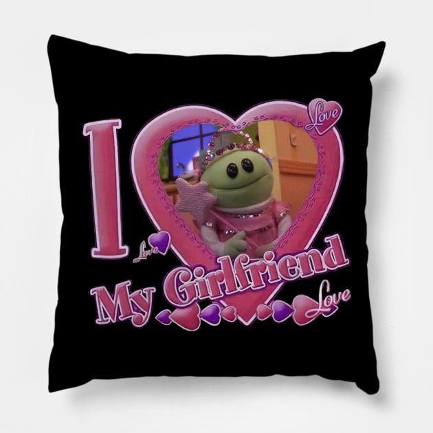 Wonderful Girl heart Pillow by Steven brown