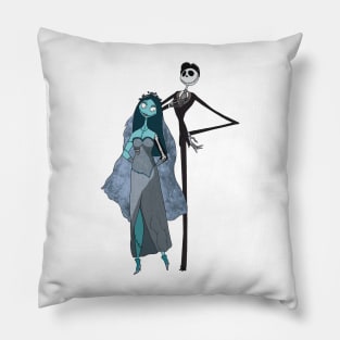 Jack and Sally Halloween Pillow