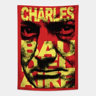 Charles Baudelaire Red and Yellow Tapestry