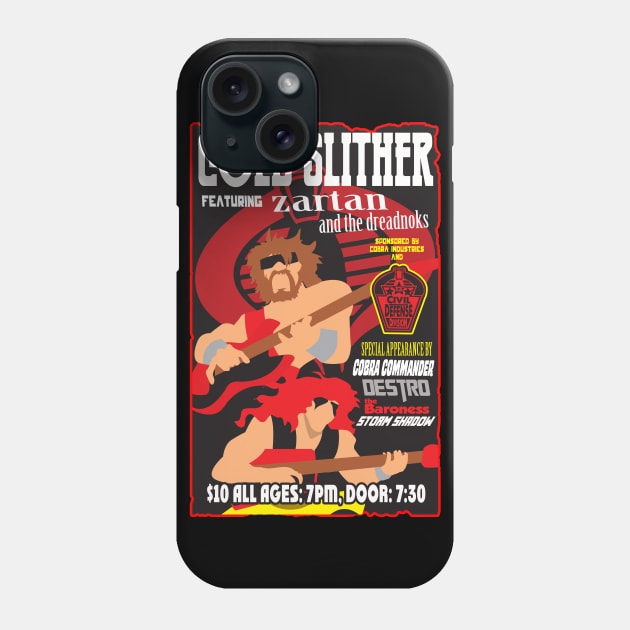 Cold Slither Concert Poster Phone Case by CuddleswithCatsArt